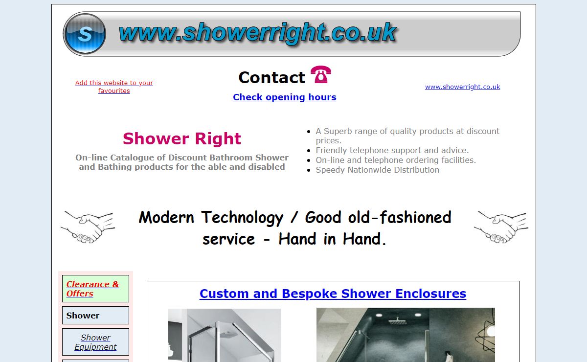 Shower, wet room shower and specialist shower equipment - leak free shower pods, walk in baths, custom shower enclosures