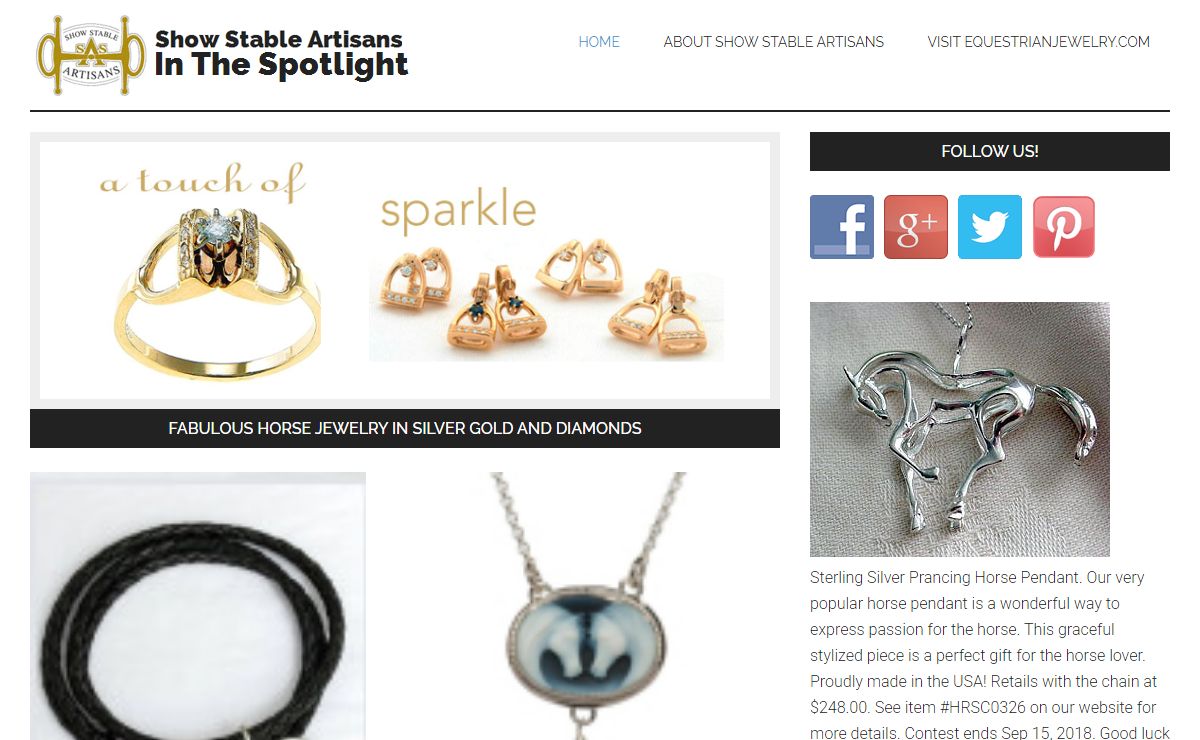 Show Stable Artisans: In The Spotlight — The Official Blog of the Equestrian Jeweler