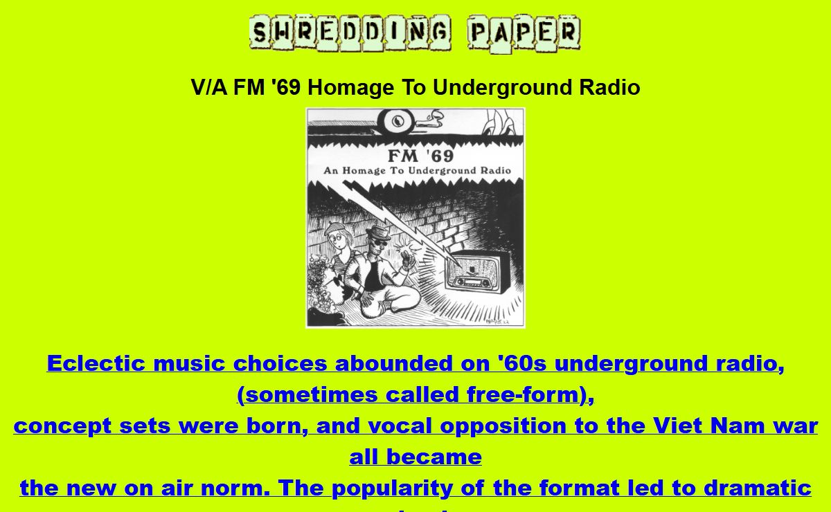 Shredding Paper - indie music reviews