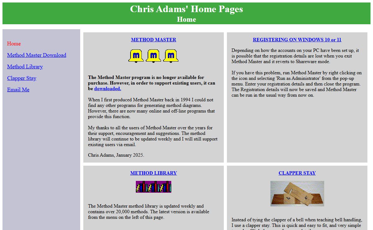 Chris Adams' Home Pages