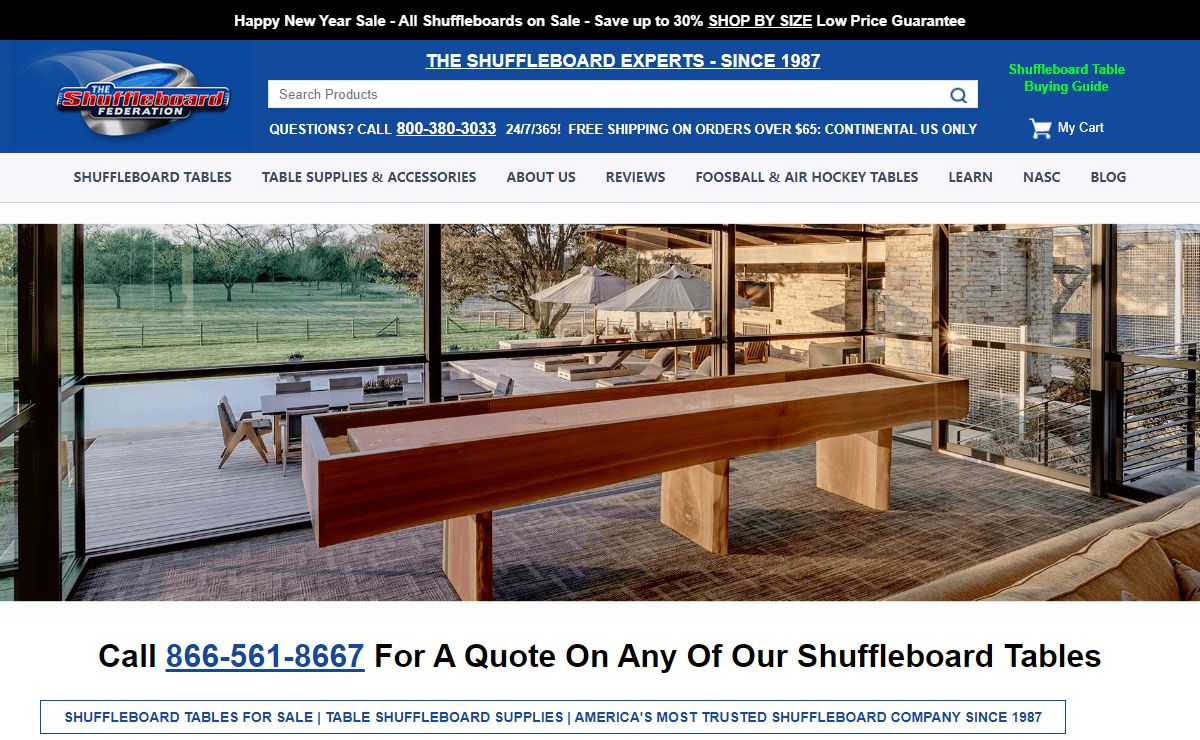 Shuffleboard Tables | Table Shuffleboard Supplies | Shuffleboard HQ |