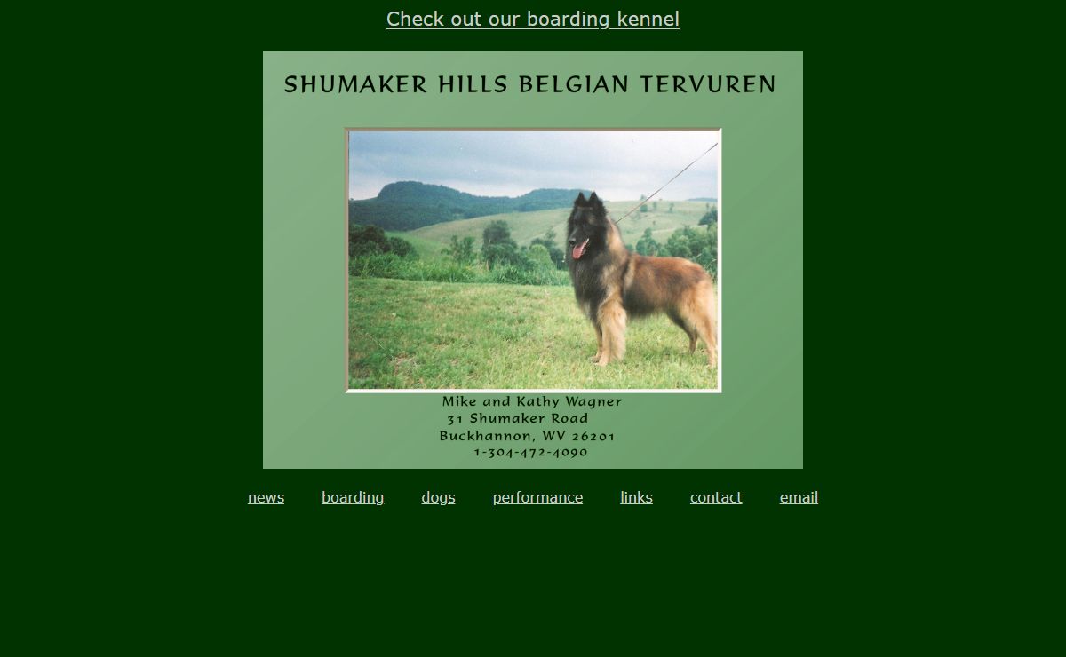 Shumaker Hills Belgian Tervuren