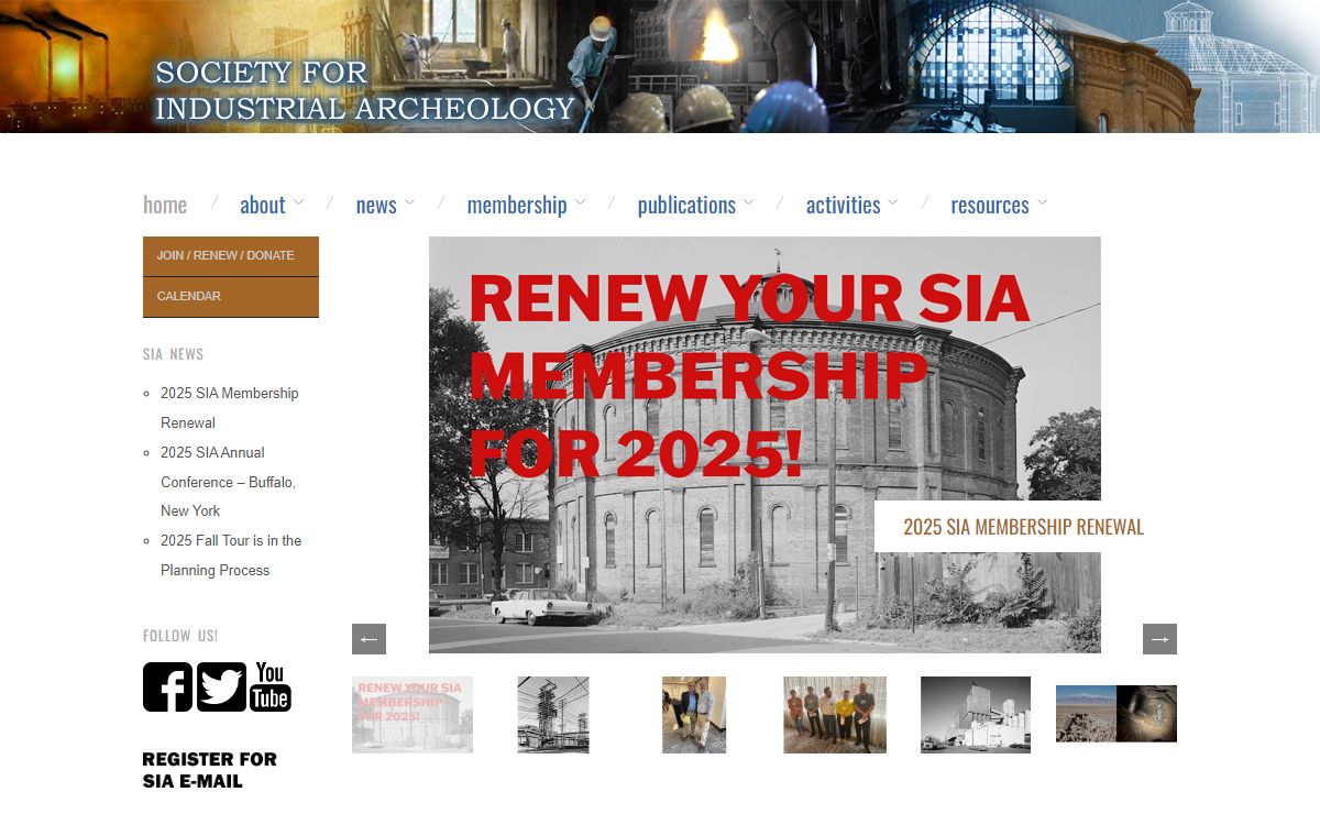 Society for Industrial Archeology:  
