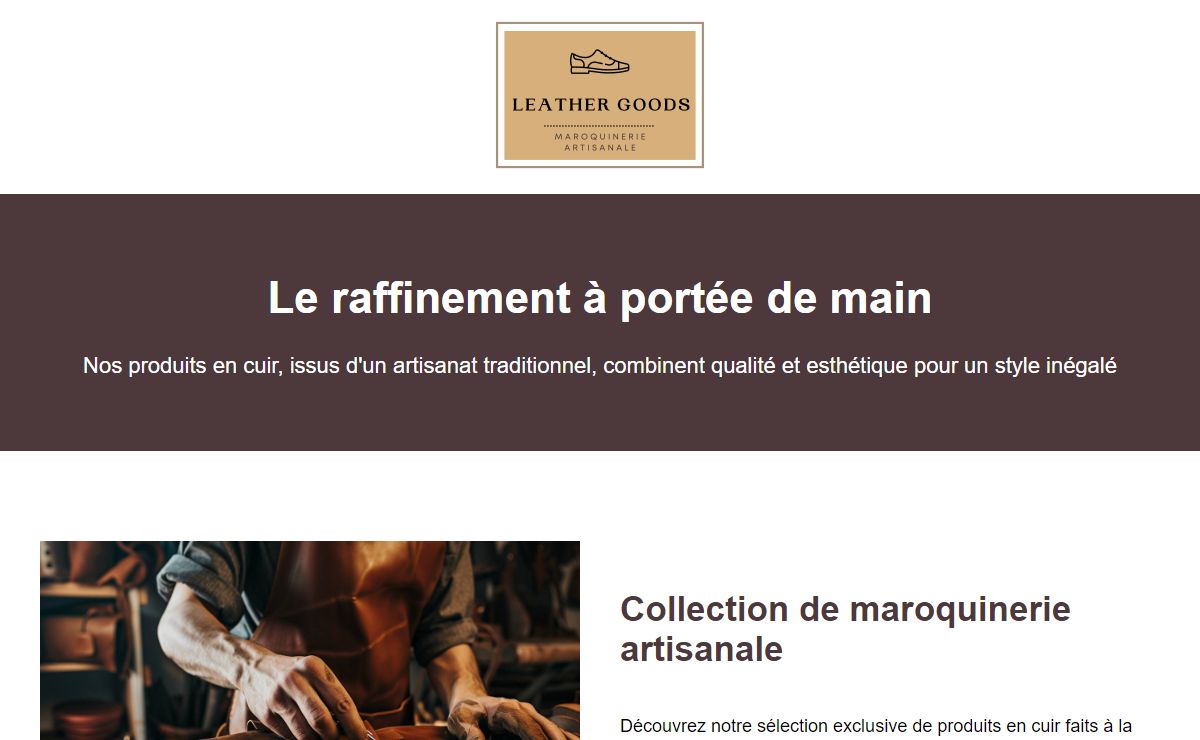 Maroquinerie artisanale | Produits en cuir faits à la main