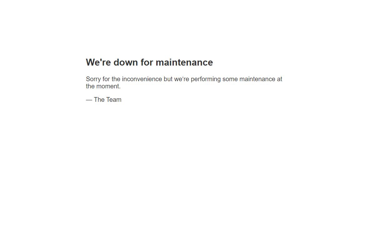 Site Maintenance