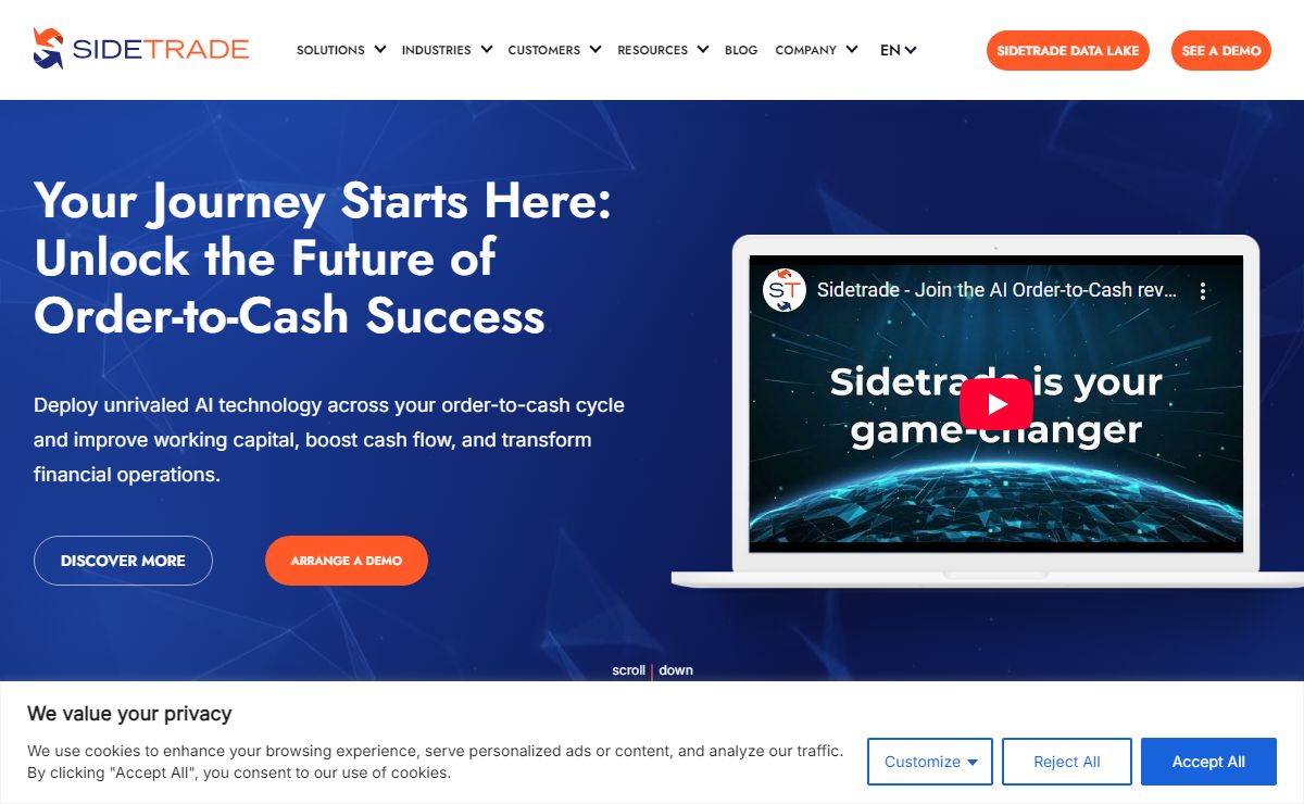 Sidetrade - AI-Powered Order-to-Cash platform
