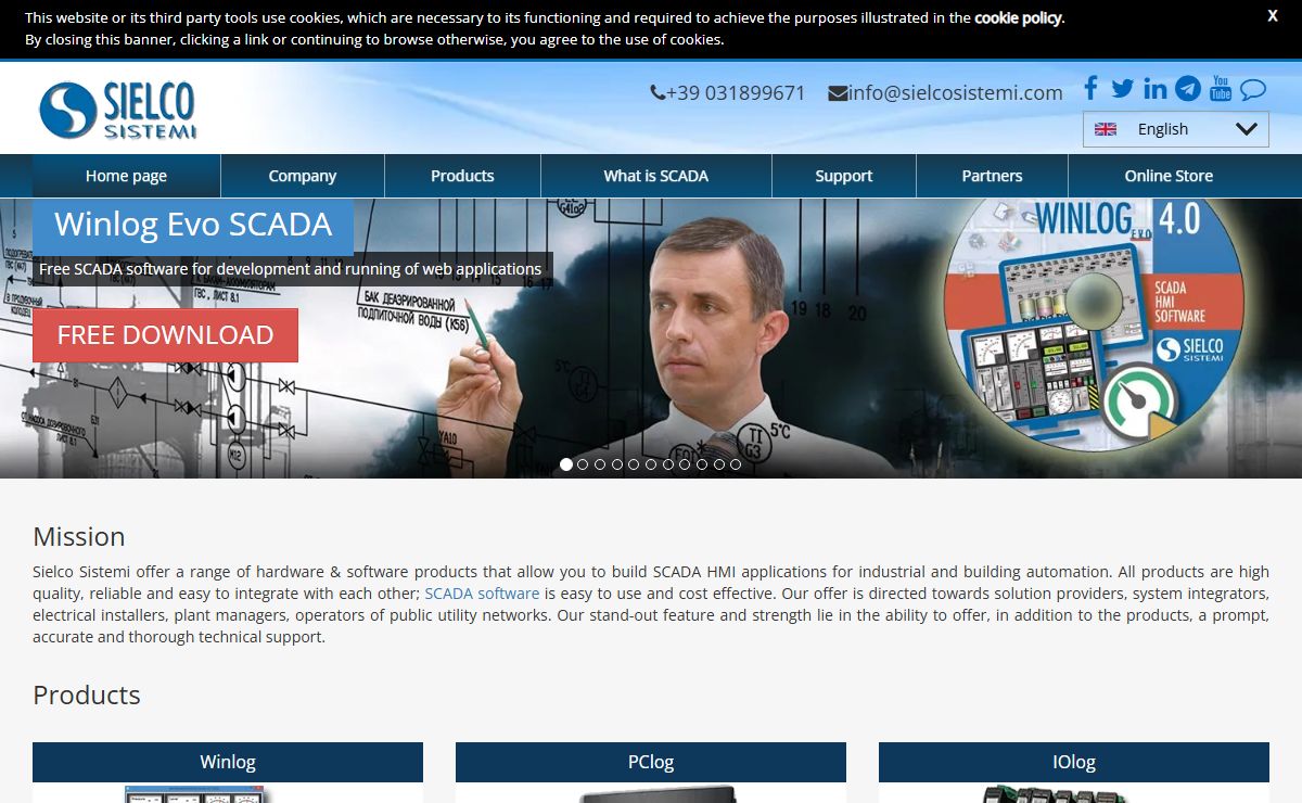 Software and SCADA Systems, SCADA HMI, SCADA WEB | Sielco Sistemi