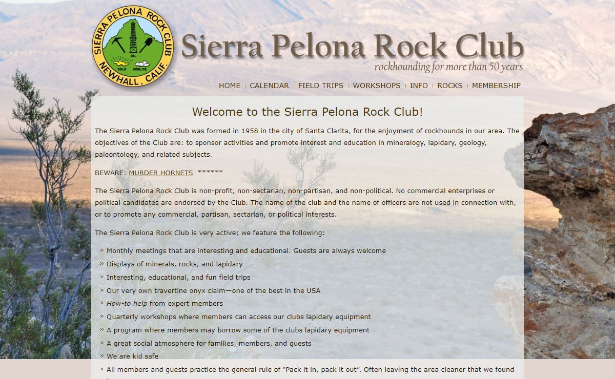 Sierra Pelona Rock Club – Love Rock Hounding!