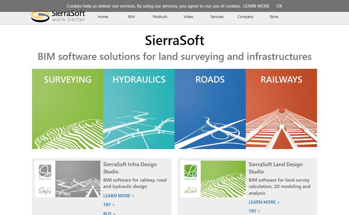 BIM software solutions for land surveying and infrastructures | SierraSoft