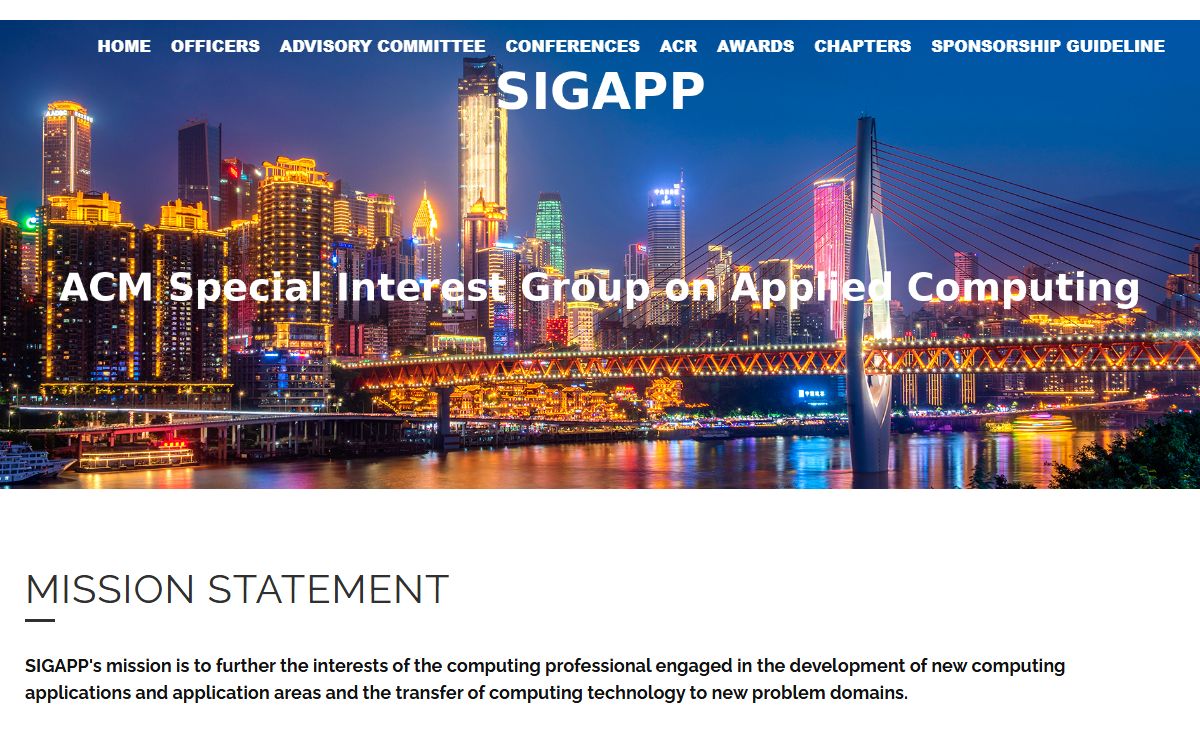 ACM SIGAPP Page