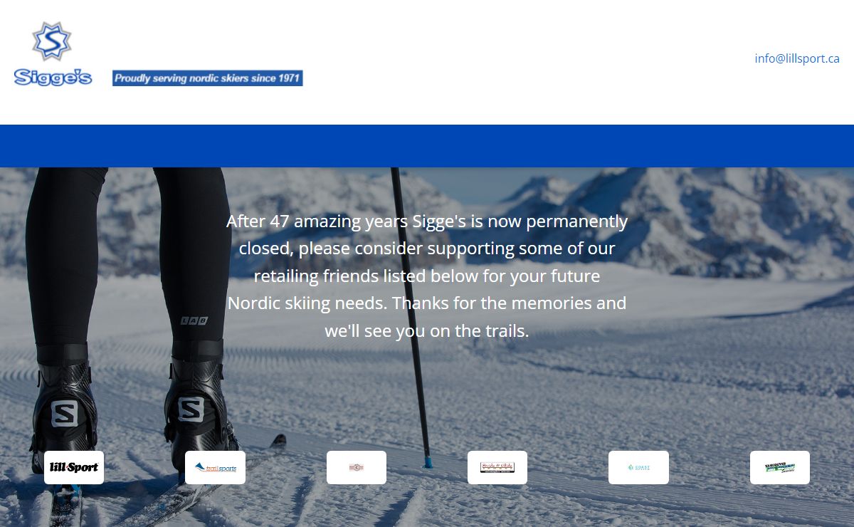 Sigge's Nordic Ski Shop - Home