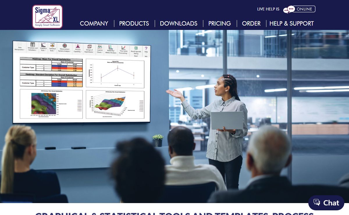 SigmaXL - Lean Six Sigma Statistical Tools