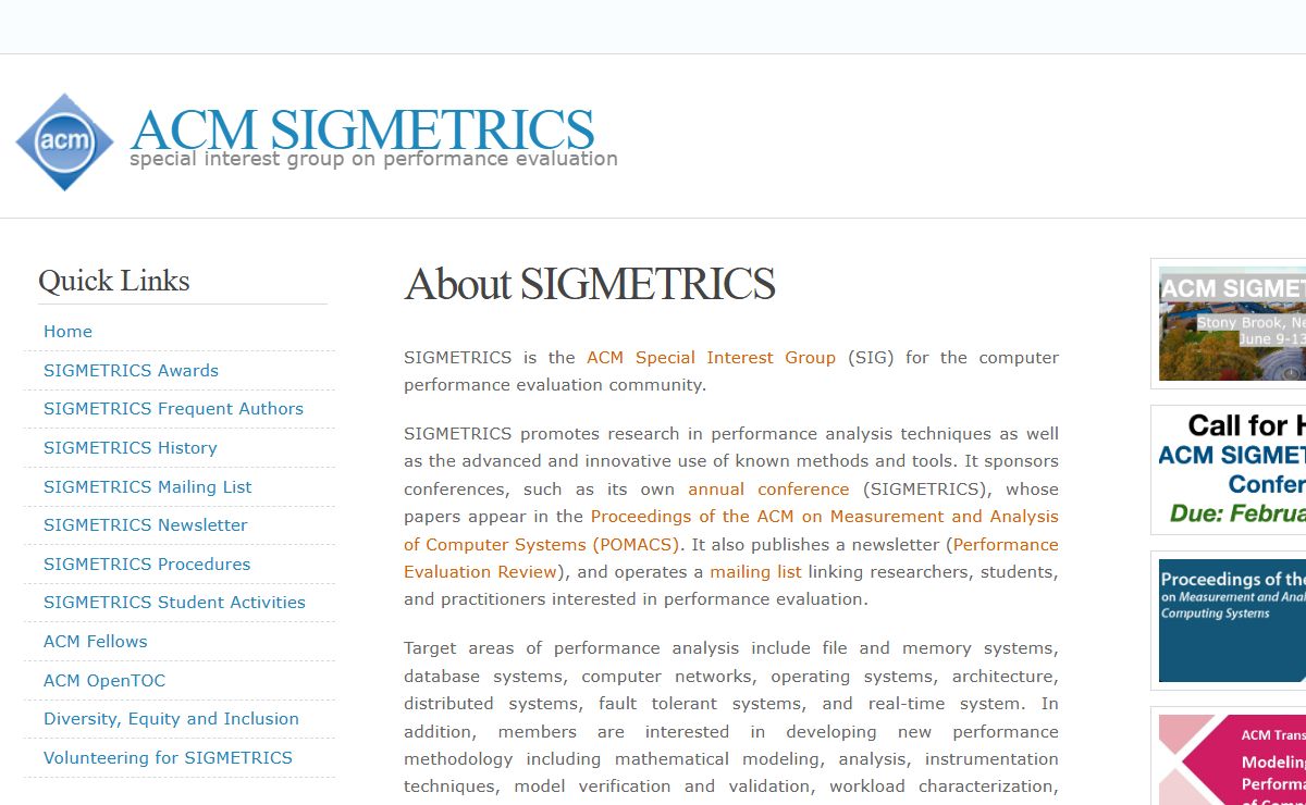 ACM SIGMETRICS