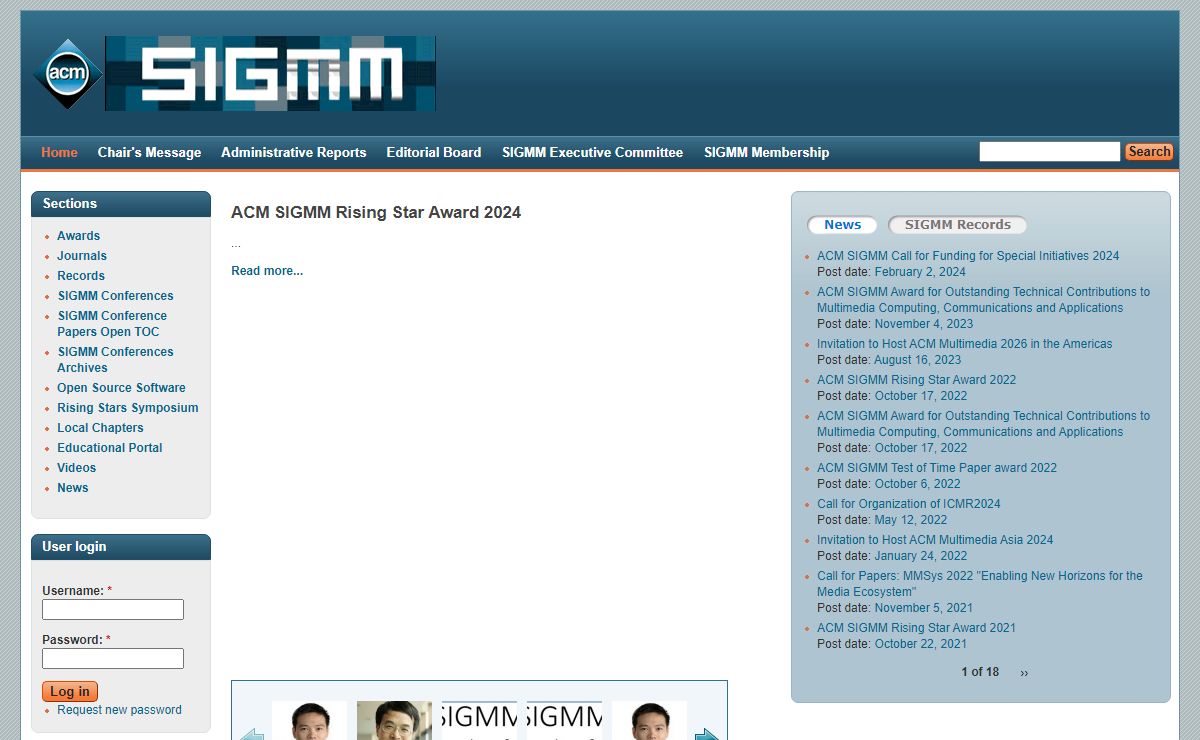 ACM SIGMM - the Special Interest Group on Multimedia