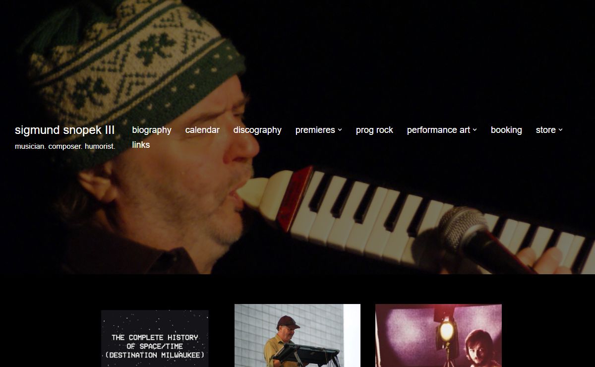 sigmund snopek III – musician. composer. humorist.