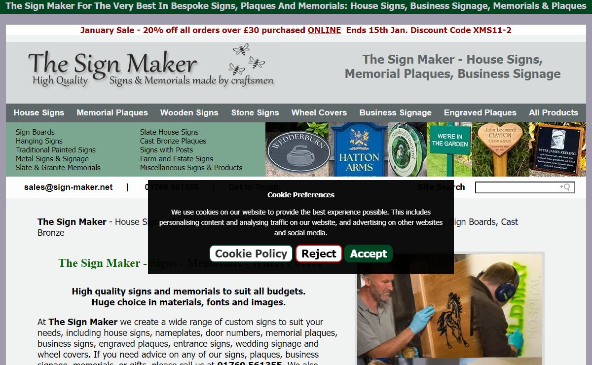 The Sign Maker - Signs, Plaques, Memorials | The Sign Maker
