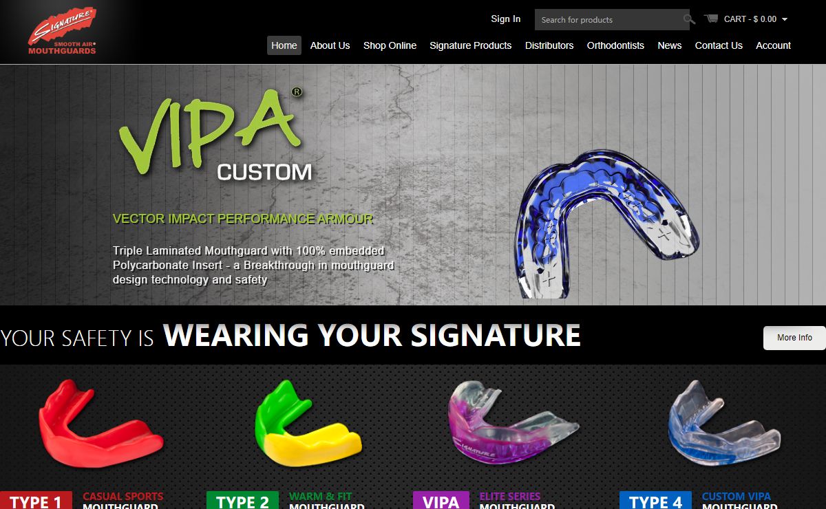 Home page - Signature MouthguardsSignature Mouthguards | Smooth Air Mouthguards