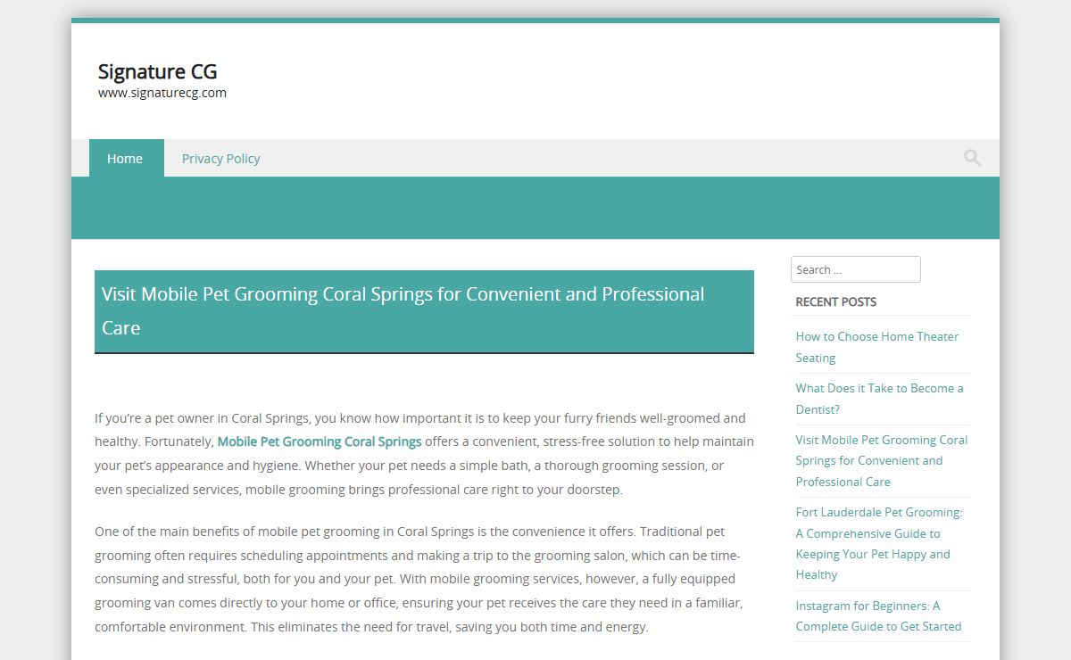 Signature CG – www.signaturecg.com