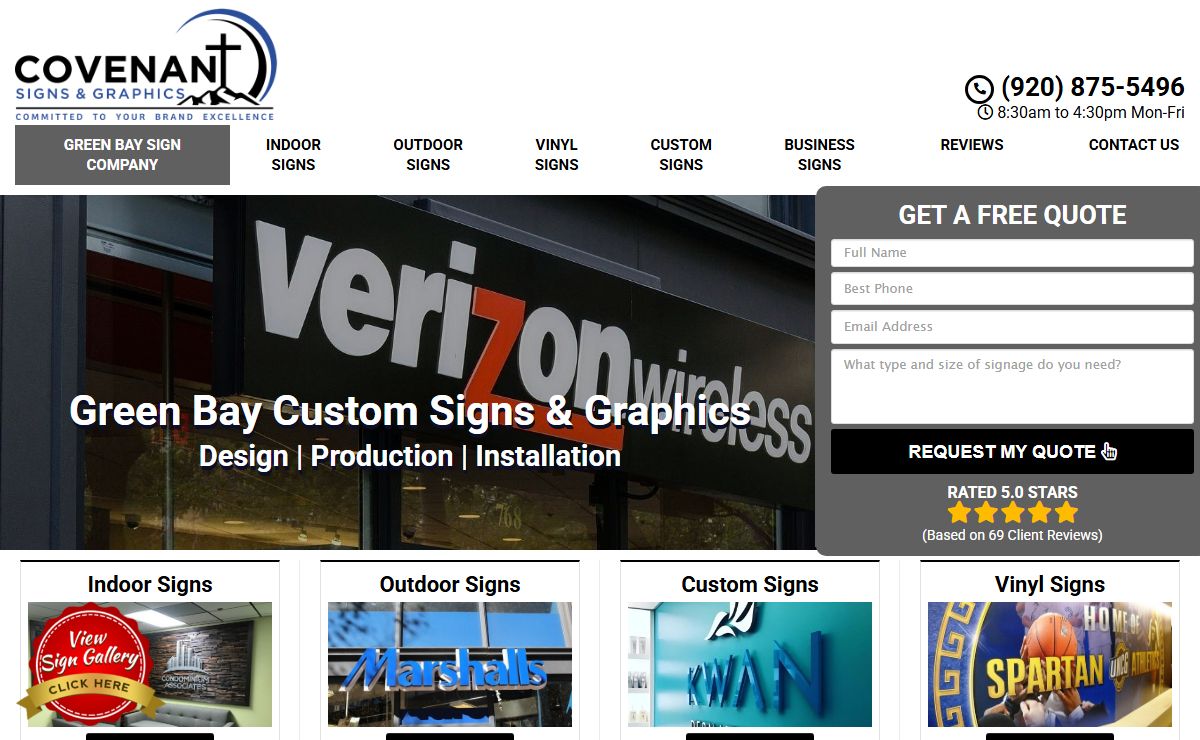 Best Sign Company Green Bay, WI | #1 Signage Shop Near Me
