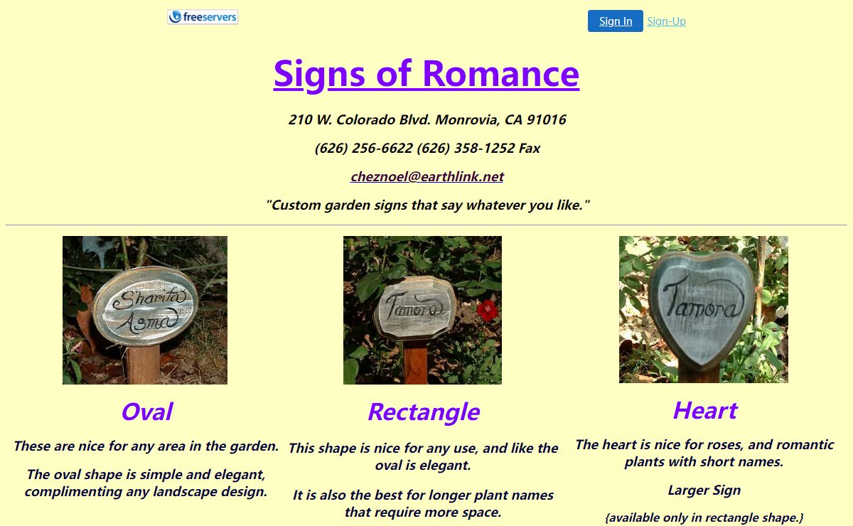 Signs of Romance