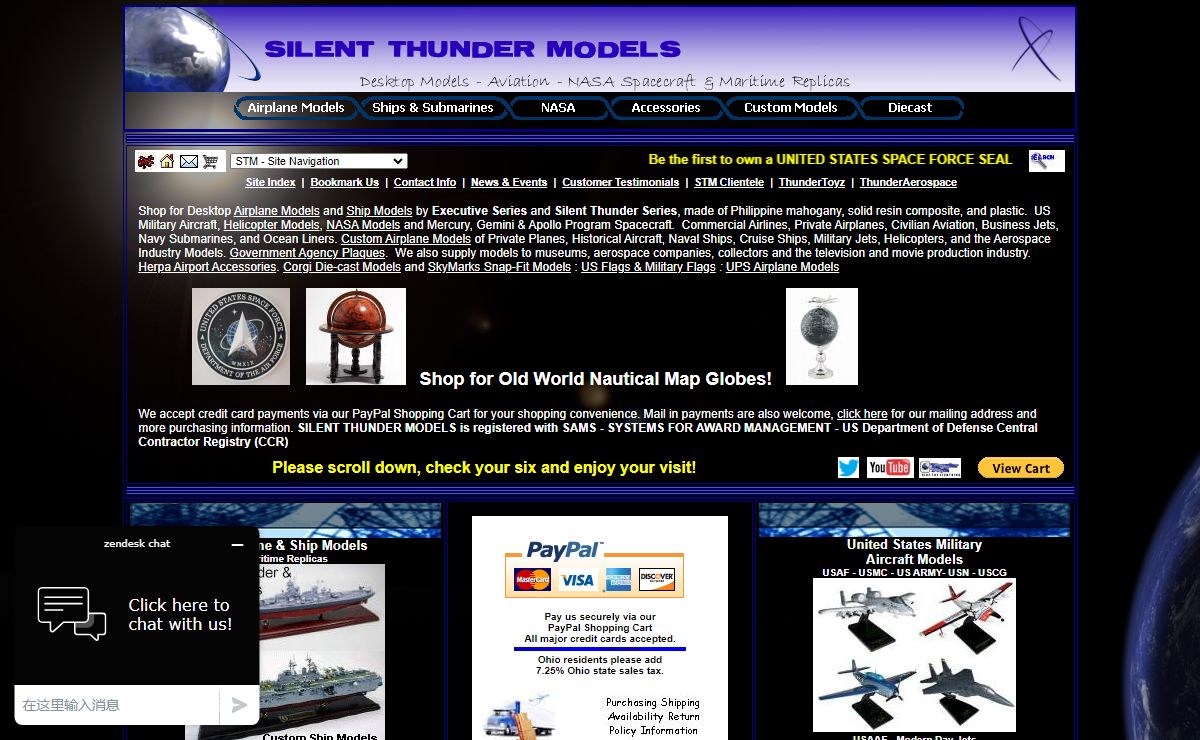 Airplane Models - Helicopter Models - Custom Models - Space Models - Ship Models
