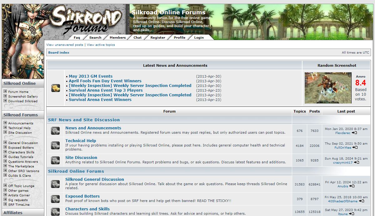 Silkroad Online Forums • Index page