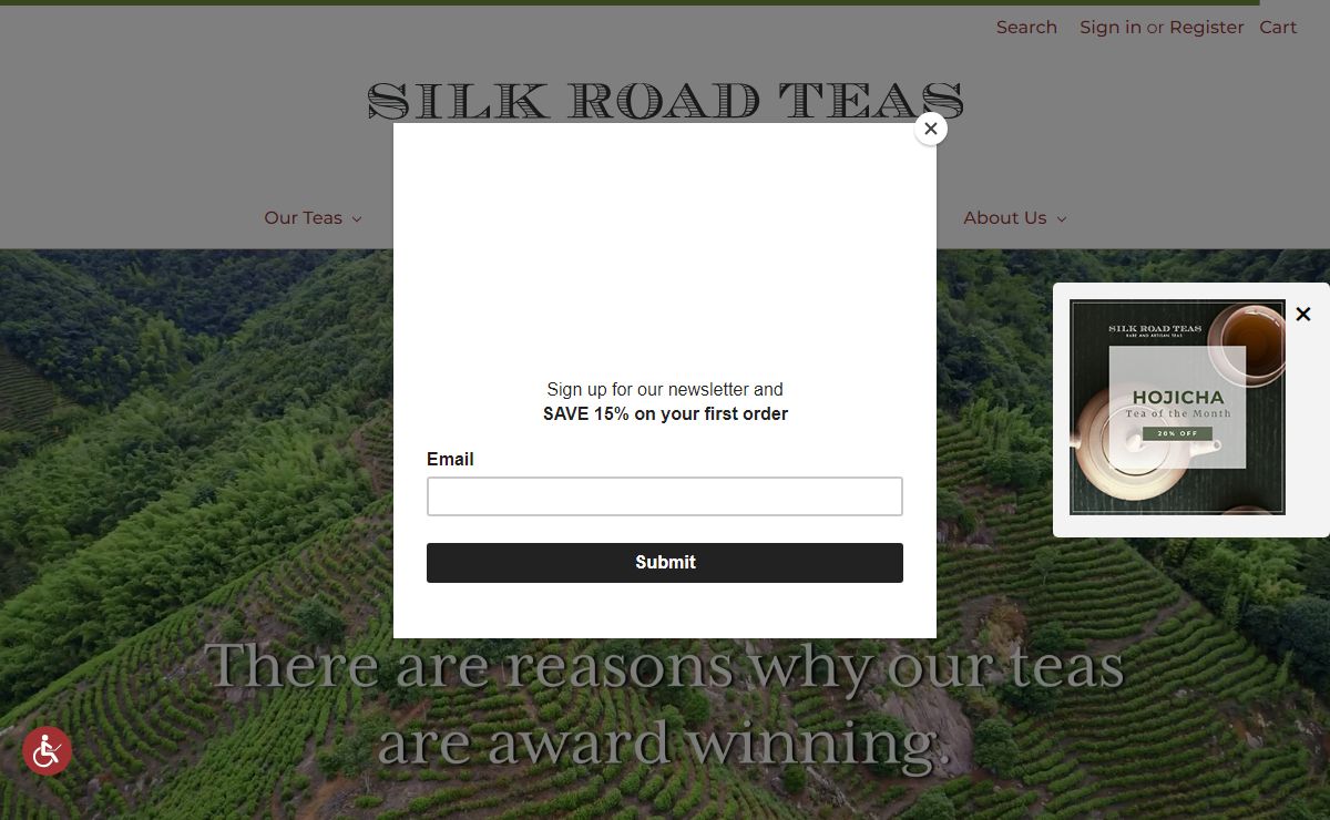 Fresh Loose Leaf Green Tea, Loose Leaf Black Tea, Loose Leaf White Tea, Loose Leaf Pu-erh Tea and Loose Leaf Oolong Tea | Silk Road Teas