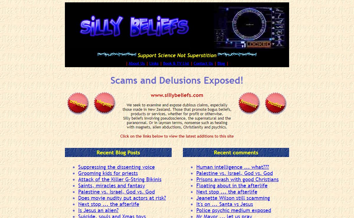 Silly Beliefs - Homepage