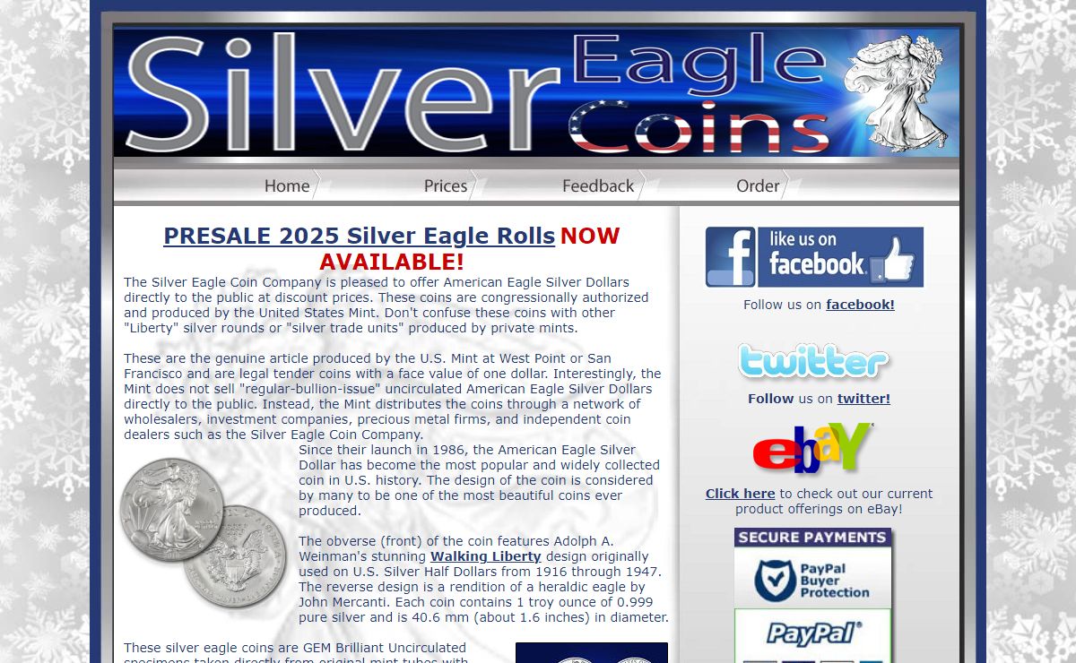 Silver Eagles at Discount Prices - American Eagle Silver Dollar Coins