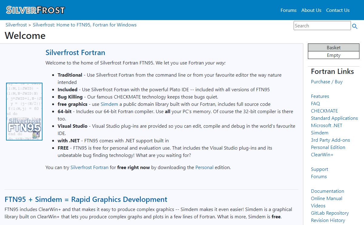 Silverfrost: Home to FTN95, Fortran for Windows