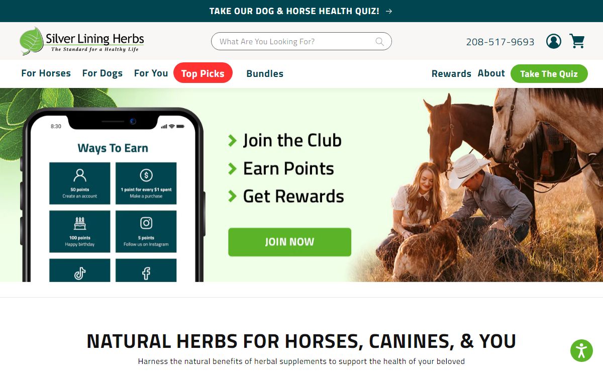 Herbal Supplements: Horses, Dogs, Humans – Silver Lining Herbs