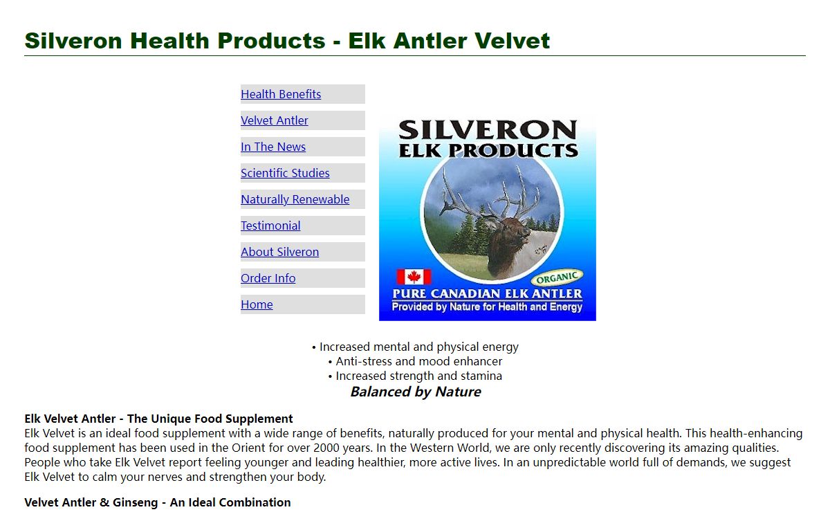 Silveron Elk Antler Velvet