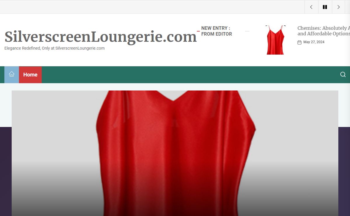 SilverscreenLoungerie.com - Elegance Redefined, Only at SilverscreenLoungerie.com