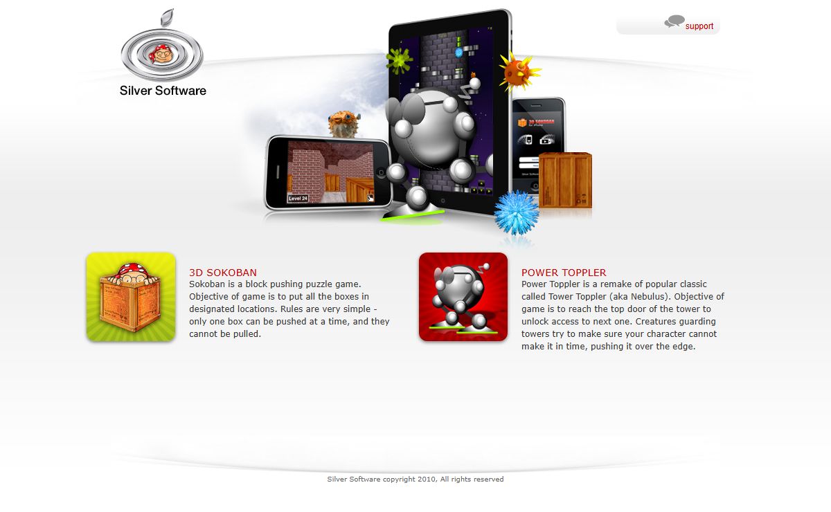 Silver Software iPhone iPad games