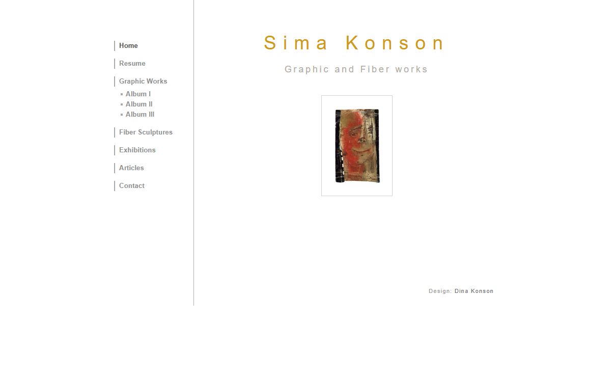 Sima Konson - Graphic and Fiber works