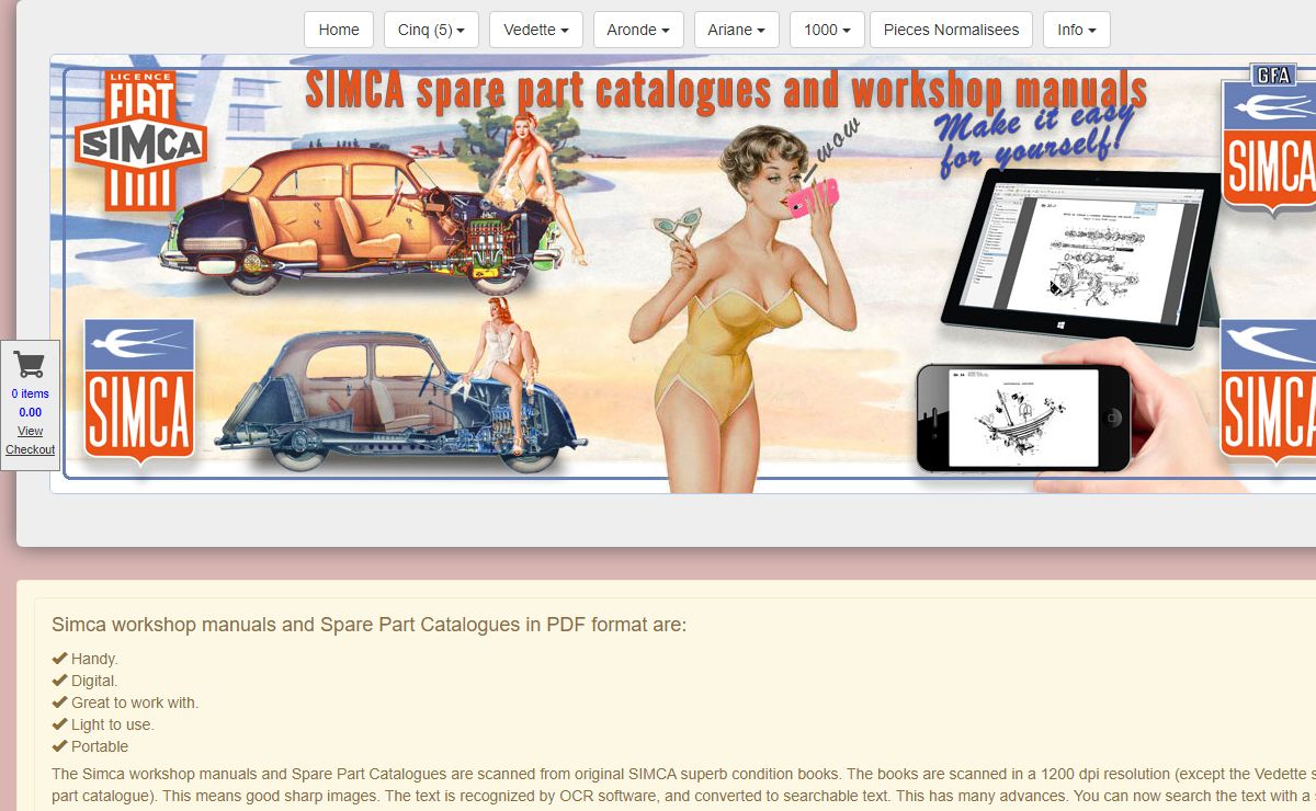 ..:⁞ SIMCA Vedette workshop manualspare parts catalogue and workshop manuals, find them here