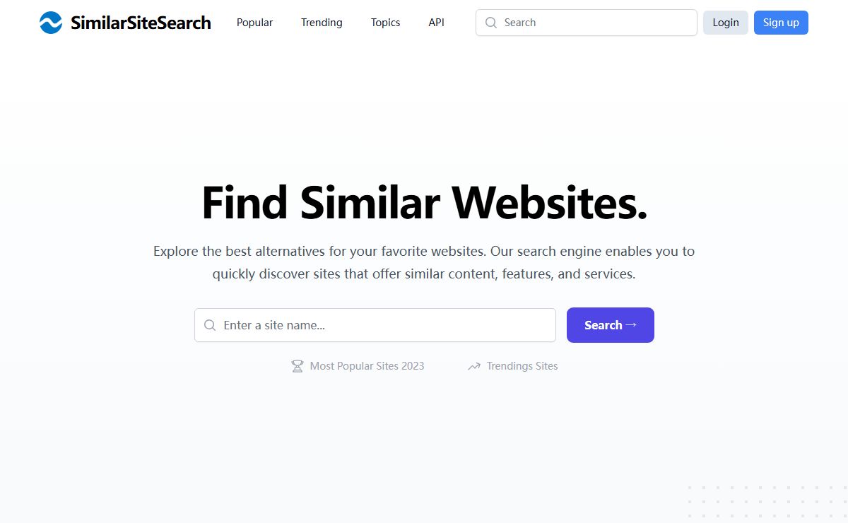 SimilarSiteSearch.com - The Best Place To Find Similar Websites