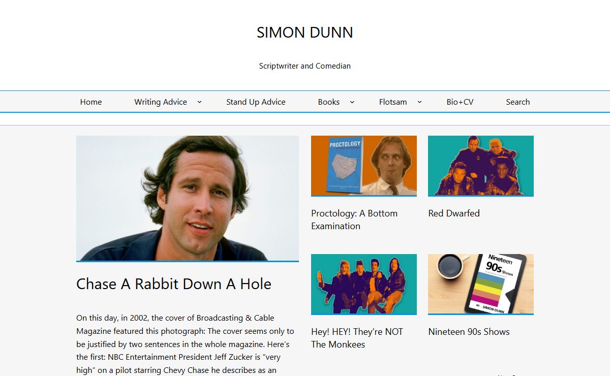 Simon Dunn – Scriptwriter and Comedian