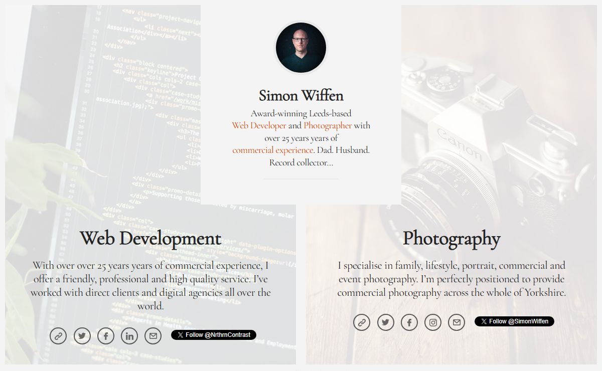 Simon Wiffen – Award-winning Leeds-based Web Developer and Photographer.