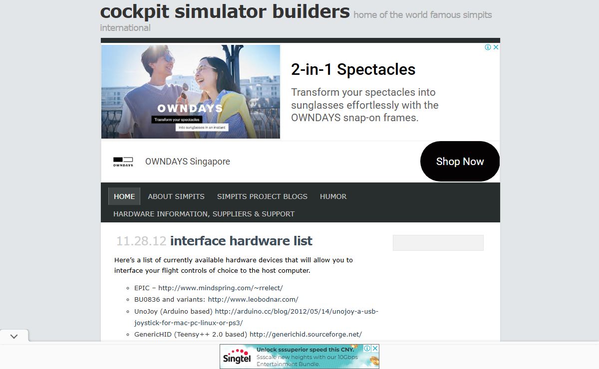 Cockpit Simulator Builders