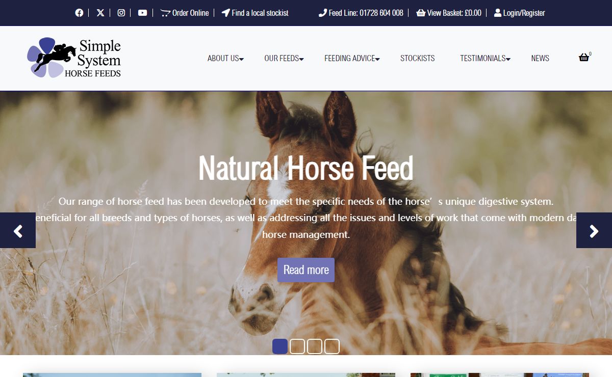 Natural Horse Feed | Simple System Horse Feeds