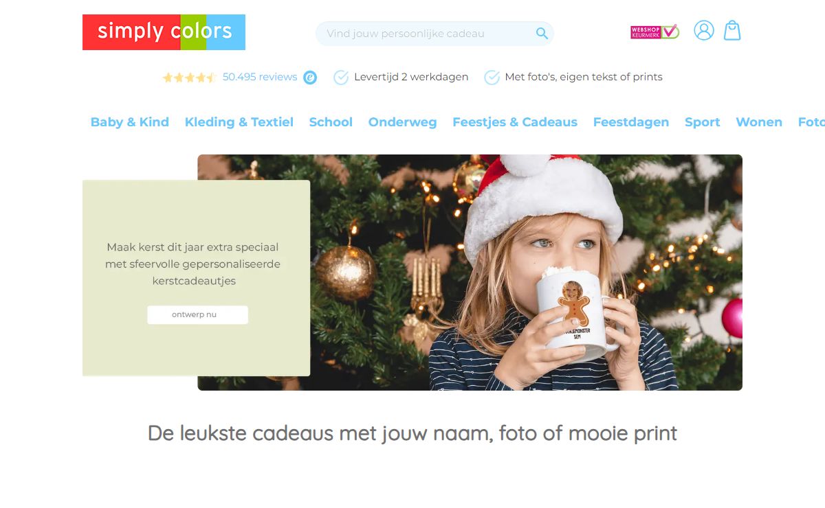 Webshop voor Cadeaus bedrukt met Naam | Simply colors