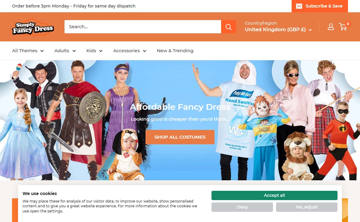 Fancy Dress Costumes for Every Occasion - Simply Fancy Dress