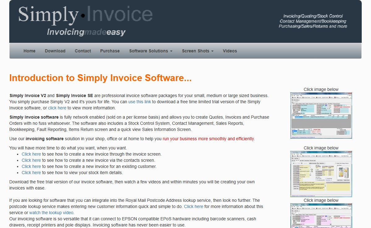 Invoice Software UK - Professional invoicing and stock control system