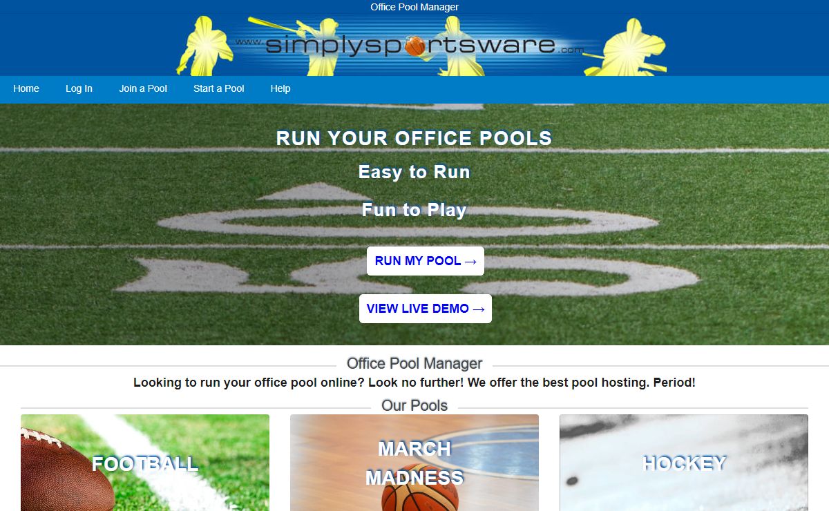 Office Pool Manager: Hosting for Football, Basketball and More
