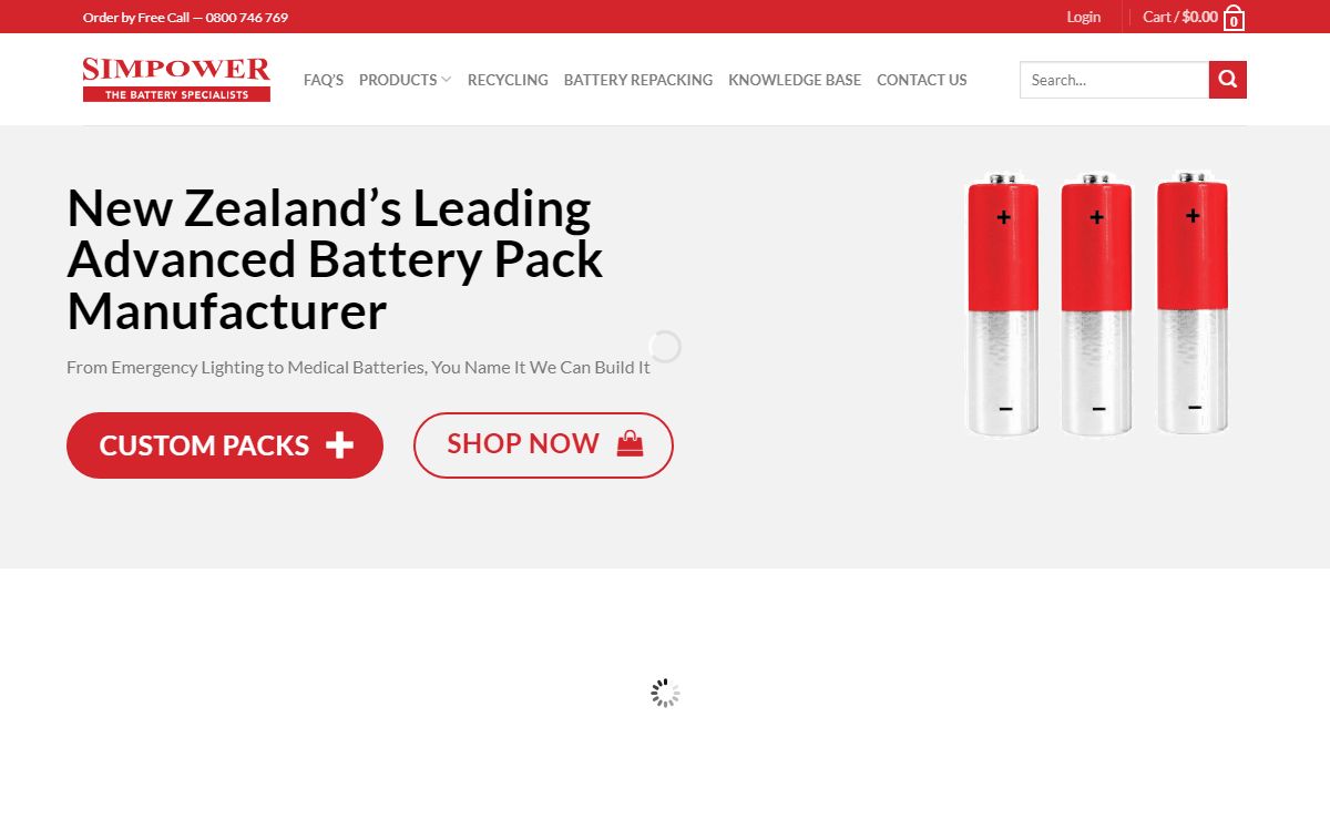 NZ's Battery Specialists - Online Battery Store | SIMPOWER