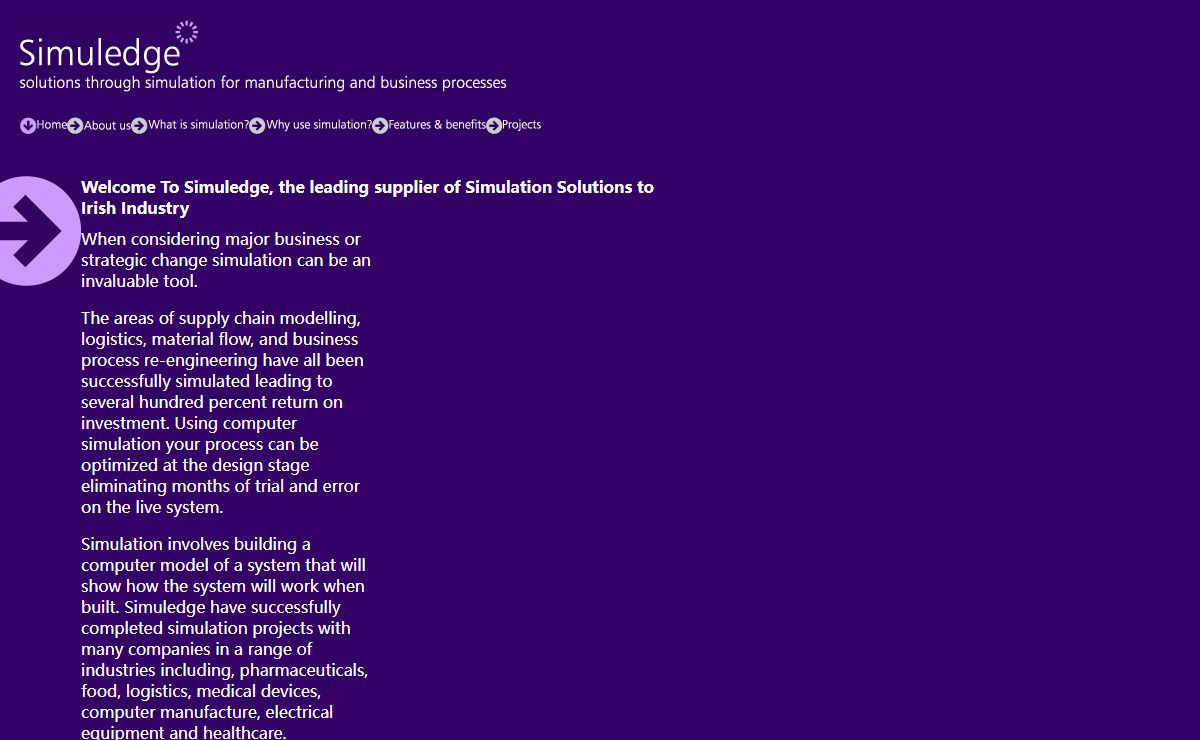 Simuledge - Solutions through simulation for manufacturing and business processes