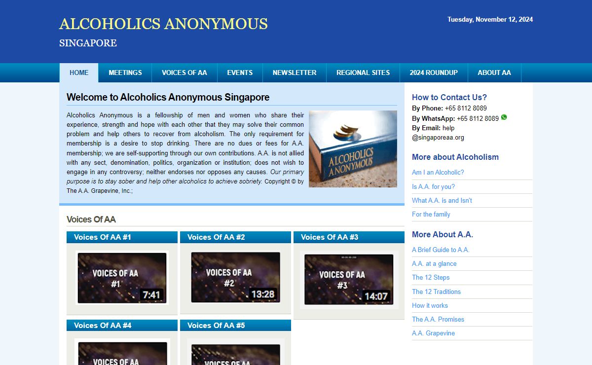 Alcoholics Anonymous Singapore » Homepage