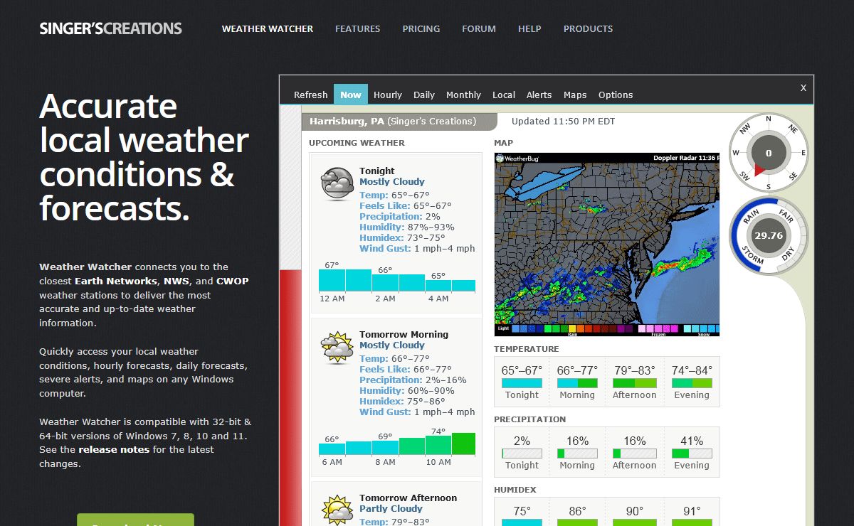 Get accurate weather conditions & forecasts | Weather Watcher