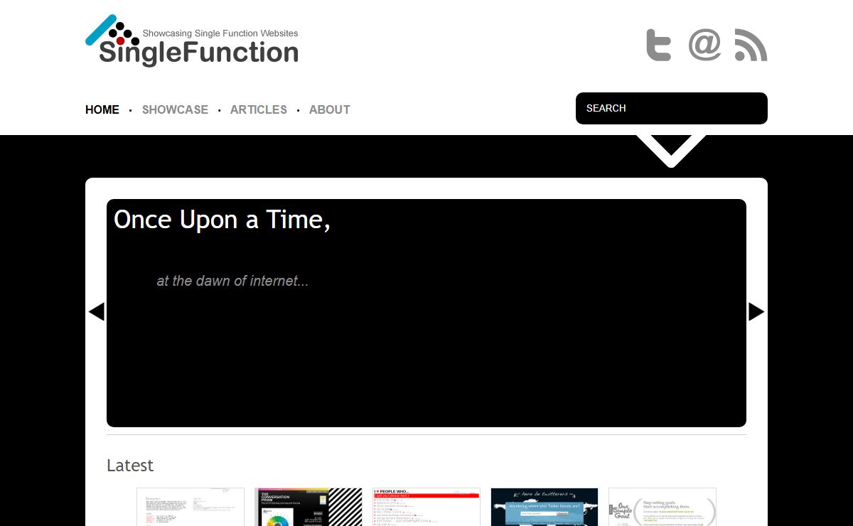 SingleFunction - Showcasing Single Function Websites